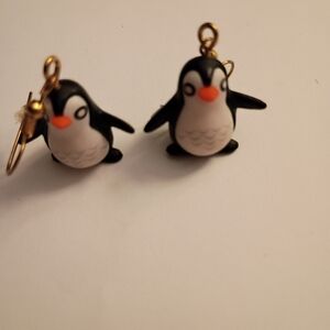 Penguin Charm Earrings